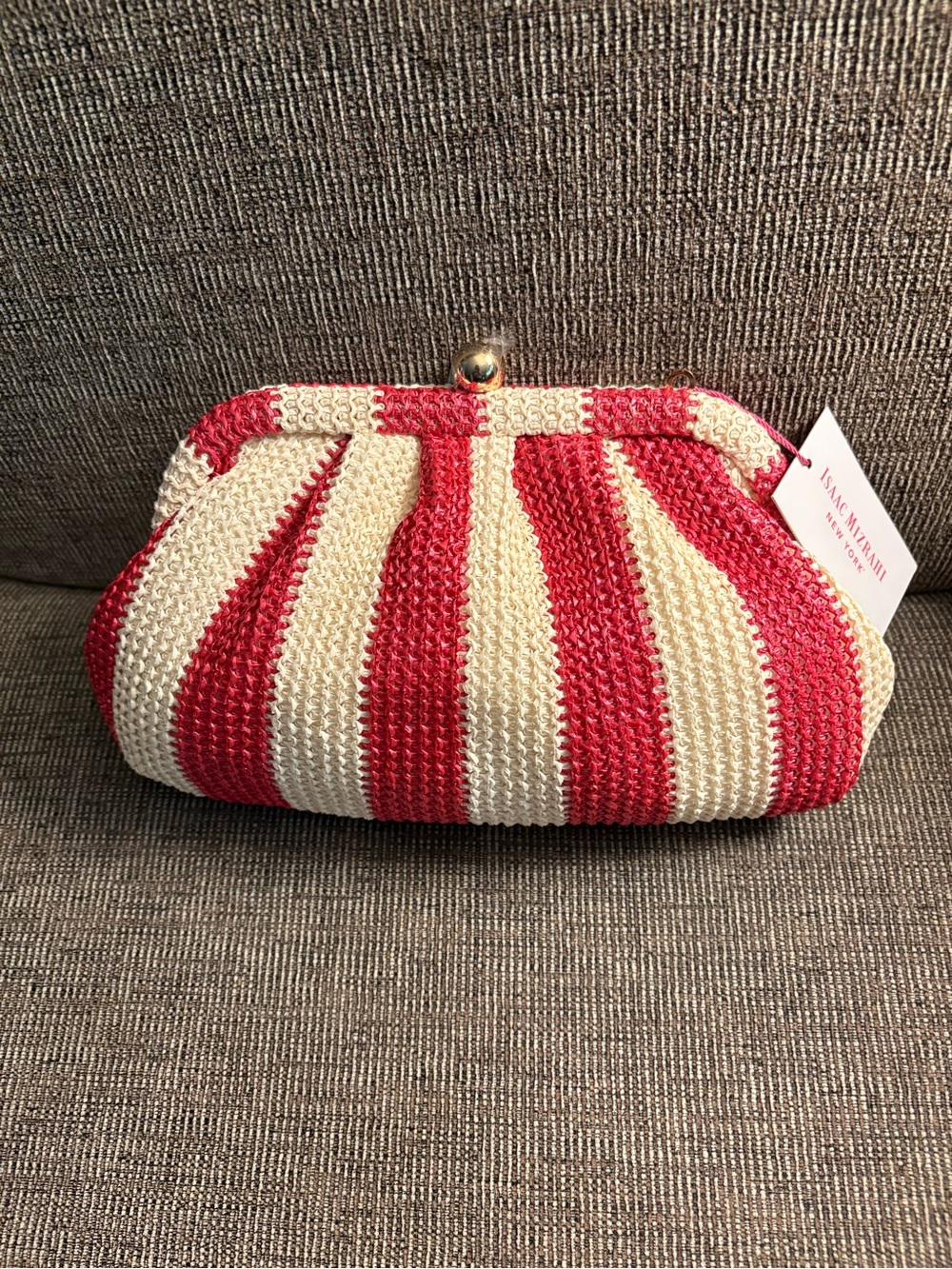 NWT Isaac Mizrahi Knit Clutch/Crossbody Evening Bag